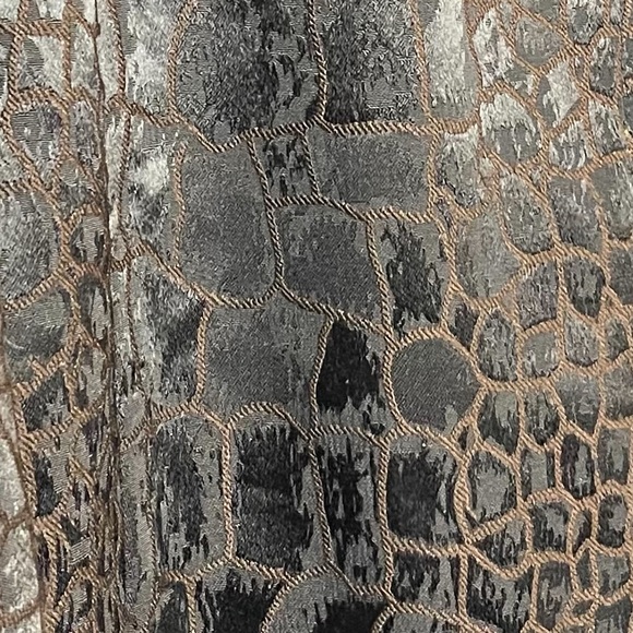 Chico's Black Embroidered Textured Women's Jacket - Picture 7 of 8